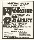 Stevie Wonder / Bob Marley & The Wailers / Harold Melvin and the Blue Notes on Oct 4, 1975 [708-small]