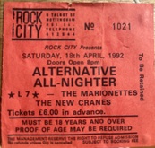 L7 / The Newcranes / The Marionettes on Apr 18, 1992 [907-small]