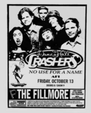 Dance Hall Crashers, No Use For a Name & AFI @ The Fillmore - 10.13.95, tags: AFI, No Use For A Name, Dance Hall Crashers, San Francisco, California, United States, Advertisement, The Fillmore - AFI / No Use For A Name / Dance Hall Crashers on Oct 13, 1995 [411-small]