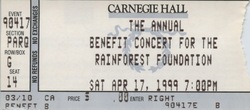 The Annual Benefit Concert For The Rainforest Foundation on Apr 17, 1999 [892-small]