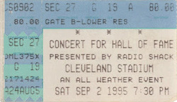 Concert for Rock & Roll Hall of Fame on Sep 2, 1995 [399-small]