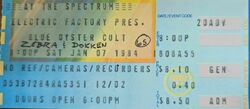 Blue Oyster Cult / Zebra / Dokken on Jan 7, 1984 [073-small]