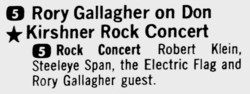 Rory Gallagher / Electric Flag / Senstational Alex Harvey Band / ABBA on Aug 5, 1974 [051-small]