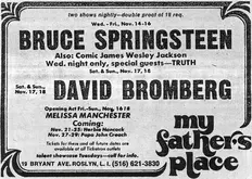 Bruce Springsteen & The E Street Band / James Wesley Jackson on Nov 15, 1973 [232-small]