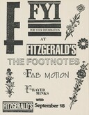 The Footnotes / Fab Motion / Frayed Minks on Sep 18, 1985 [913-small]