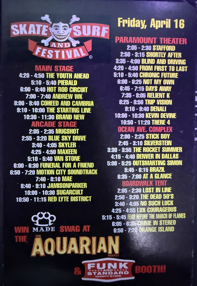 Brand New's 2004 Concert & Tour History | Concert Archives