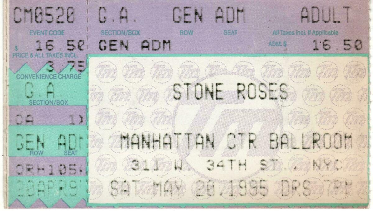 The Stone Roses's 1995 Concert & Tour History | Concert Archives