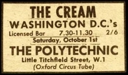 Cream / Washington DC's / Jimi Hendrix on Oct 1, 1966 [332-small]