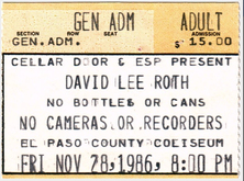 David Lee Roth / Cinderella on Nov 28, 1986 [658-small]
