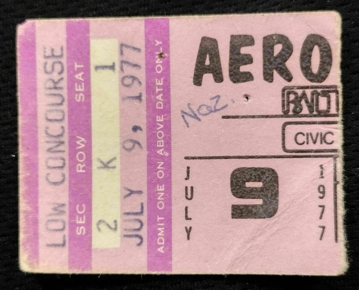 Jul 09, 1977: Aerosmith at Baltimore Civic Center Baltimore