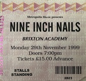 Nine Inch Nails  / Atari Teenage Riot on Nov 29, 1999 [256-small]
