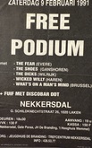 The Fear / The Shoes / The Dicks / Wicked Willy / What’s On A Man’s Mind on Feb 9, 1991 [349-small]