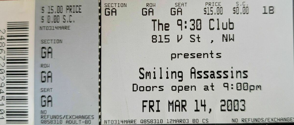 2003 Concert History of 9:30 Club Washington, District of Columbia