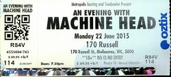 tags: Machine Head, Melbourne, Victoria, Australia, Ticket, 170 Russell - Machine Head on Jun 22, 2015 [513-small]