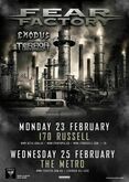 tags: Exodus, Fear Factory, Terror Universal, Melbourne, Victoria, Australia, Gig Poster, Advertisement, 170 Russell - Fear Factory / Exodus / Terror Universal on Feb 23, 2015 [549-small]