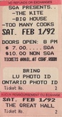 Too Many Cooks / Big House / The Kite on Feb 1, 1992 [251-small]