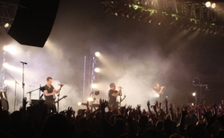 Nine Inch Nails ~ Justin Meldal-Johnsen, Trent Reznor, Robin Finck, tags: Nine Inch Nails, Los Angeles, California, United States, Hollywood Palladium - Nine Inch Nails / Qween Kong / Mew on Sep 2, 2009 [975-small]