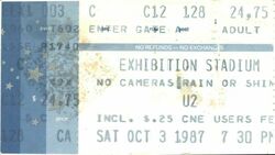 U2 / Little Steven & The Disciples of Soul / Los Lobos on Oct 3, 1987 [893-small]