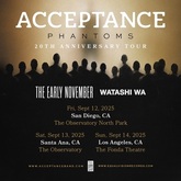 Acceptance / Watashi Wa / The Early November on Sep 12, 2025 [643-small]