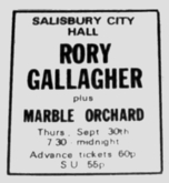 Rory Gallagher / Marble Orchard on Sep 30, 1971 [922-small]