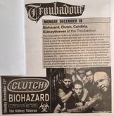 Clutch / Biohazard / Candiria / Kidneythieves on Dec 10, 2001 [613-small]