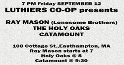 The Holy Oaks / Catamount / Ray Mason on Sep 13, 2025 [634-small]
