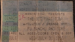 Fu Manchu / Clutch / Core / Orange 9mm on Jul 31, 1996 [531-small]