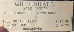Sherman Robertson Band on Jan 30, 1993 [331-small]