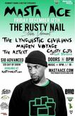 tags: Masta Ace, The Lynguistic Civilians, The Aztext, Crusty Cuts, Ler Stevens, Stowe, Vermont, United States, Gig Poster - Masta Ace / The Lynguistic Civilians / Maiden Voyage / The Aztext / Crusty Cuts / Ler Stevens on Dec 12, 2014 [617-small]