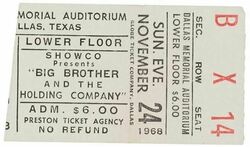 janis joplin / Big Brother And The Holding Company on Nov 24, 1968 [627-small]