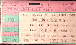 Rush / Primus  on Jan 20, 1992 [864-small]