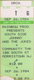 tags: Bruce Springsteen, Southside Johnny & The Asbury Jukes, Ticket - Southside Johnny & The Asbury Jukes / Bruce Springsteen on Sep 26, 1984 [035-small]