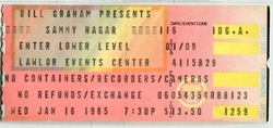 Sammy Hagar on Jan 16, 1985 [709-small]