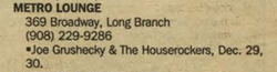 tags: Joe Grushecky & The Houserockers, Advertisement - Joe Grushecky & The Houserockers on Dec 29, 1995 [371-small]