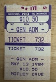 Motley Crue / Saxon on May 10, 1984 [858-small]