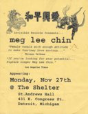 The Damage Manual / Meg Chin Lee / Chris Connelly on Nov 27, 2000 [745-small]