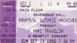 tags: Ticket, Severance Hall - Woody Guthrie Tribute on Sep 29, 1996 [787-small]