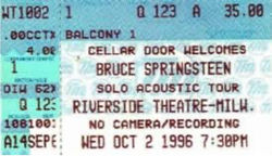 tags: Bruce Springsteen, Ticket - Bruce Springsteen on Oct 2, 1996 [792-small]