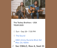 The Teskey Brothers / Sylvie on Sep 28, 2025 [220-small]