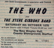 The Who / Steve Gibbons Band on Oct 4, 1975 [224-small]