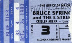 tags: Bruce Springsteen & The E Street Band, Ticket - Bruce Springsteen & The E Street Band / Bob Seger on Oct 3, 1980 [608-small]