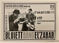 Bluiett / Bang / El'Zabar Trio / Hamiet Bluiett / Billy Bang / Kahil El'Zabar on Apr 3, 2002 [446-small]