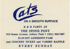 tags: Cats on a Smooth Surface, Gig Poster - Cats on a Smooth Surface / Bruce Springsteen on May 2, 1982 [999-small]