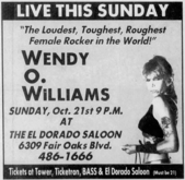 Wendy O. Williams on Oct 21, 1984 [460-small]