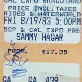 Sammy Hagar  / Y&T / Stevie Ray Vaughan on Aug 19, 1983 [339-small]