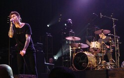 AFI ~ Davey Havok & Adam Carson, tags: AFI, San Diego, California, United States, Viejas Arena, San Diego State University - Anberlin / Thrice / Paper Tongues / AFI / Rise Against / Thirty Seconds to Mars on Dec 13, 2009 [383-small]