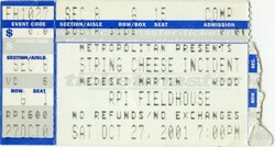 The String Cheese Incident / Medeski Martin & Wood on Oct 27, 2001 [318-small]