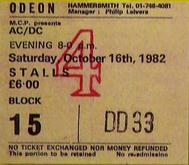 AC/DC / Y & T on Oct 16, 1982 [973-small]