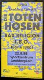 Die Toten Hosen / Bad Religion / JBO / Such a Surge / Rancid / Mad Sin on Aug 22, 1998 [985-small]