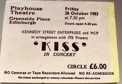 tags: KISS, Helix, Heavy Pettin, Edinburgh, Scotland, United Kingdom, Ticket, Edinburgh Playhouse Theatre - KISS / Helix / Heavy Pettin on Oct 28, 1983 [167-small]